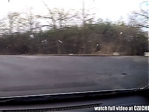 super hot nubile super-bitch romped in Car